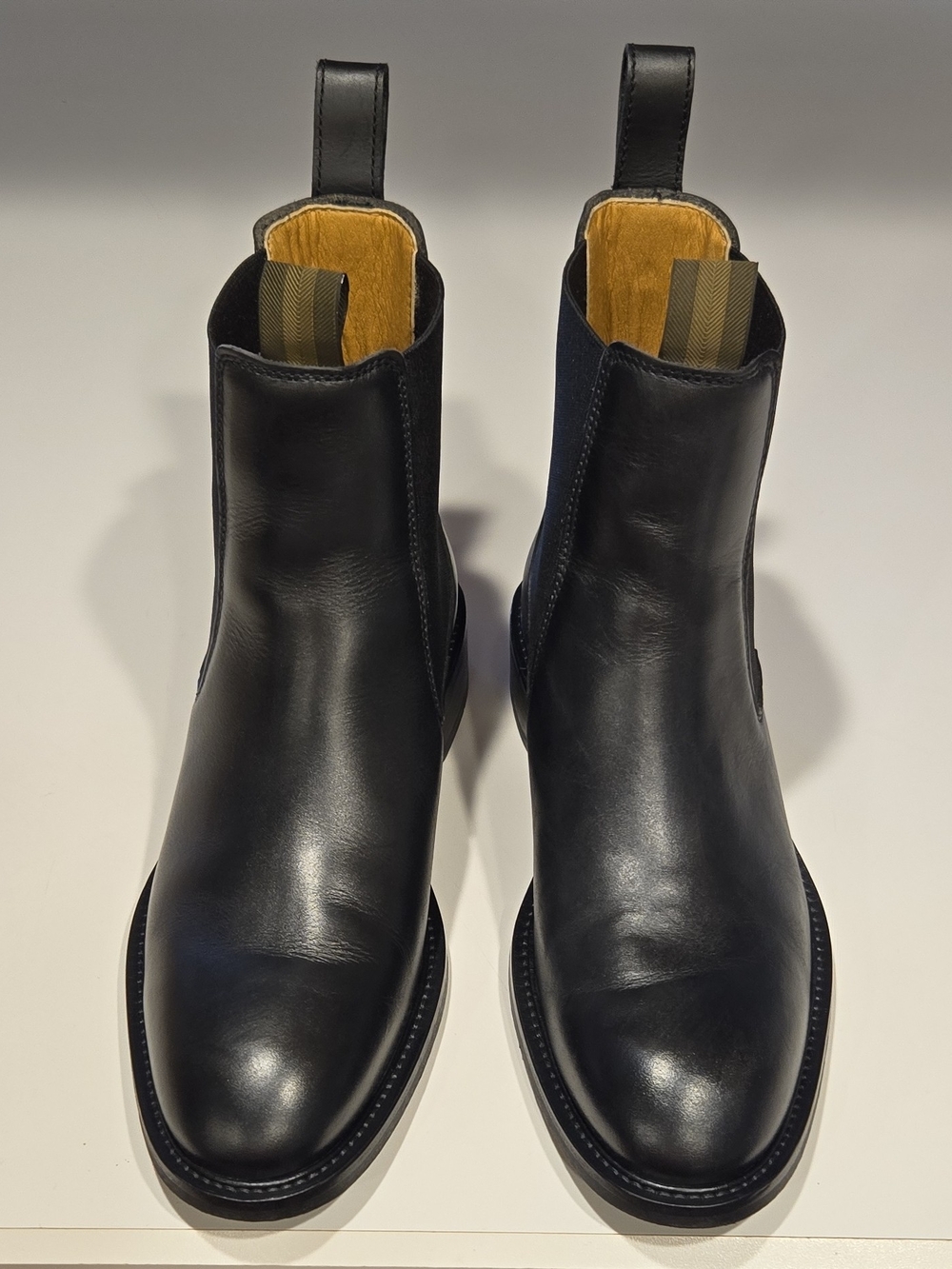 Le Chameau Black Leather Chelsea Boots Pull-On Men's Size 11